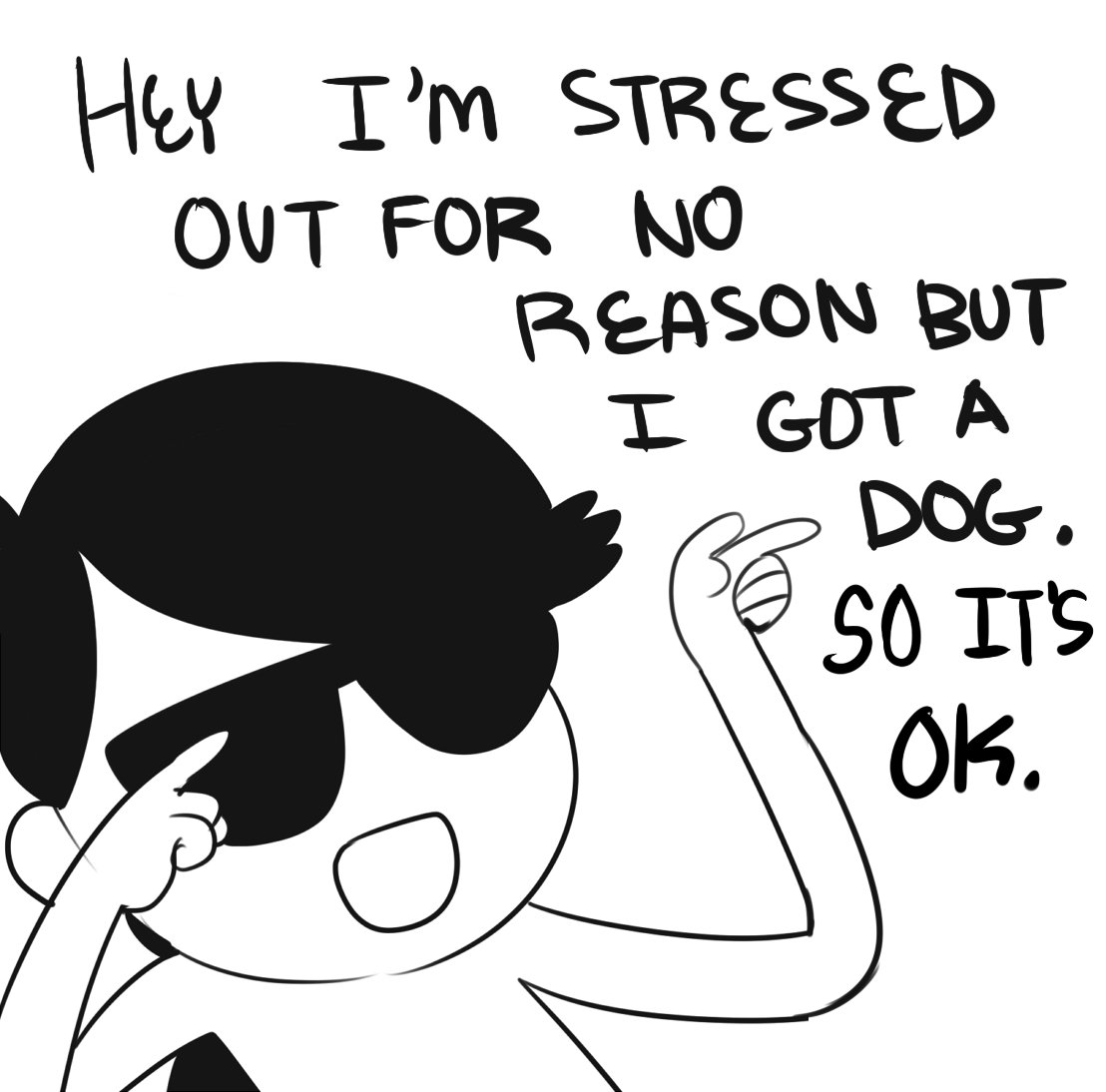 I outta make a separate twitter for these little comics
I just like to doodle myself when I'm anxious?? 