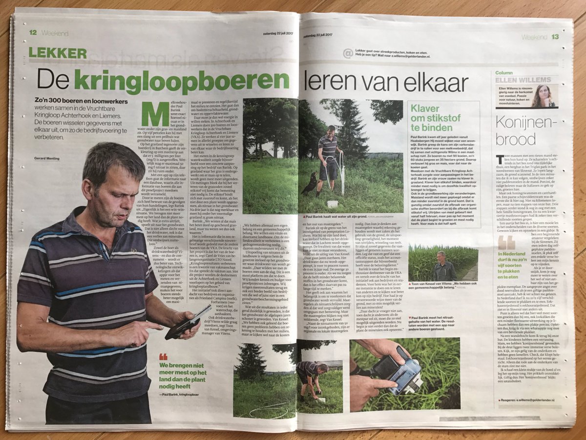 mveldhuis76's tweet photo. We brengen niet meer #mest op het land dan de #plant nodig heeft zegt #kringloopboer Paul Barink #meten #weten en #delen https://t.co/7HBfDXx7yJ