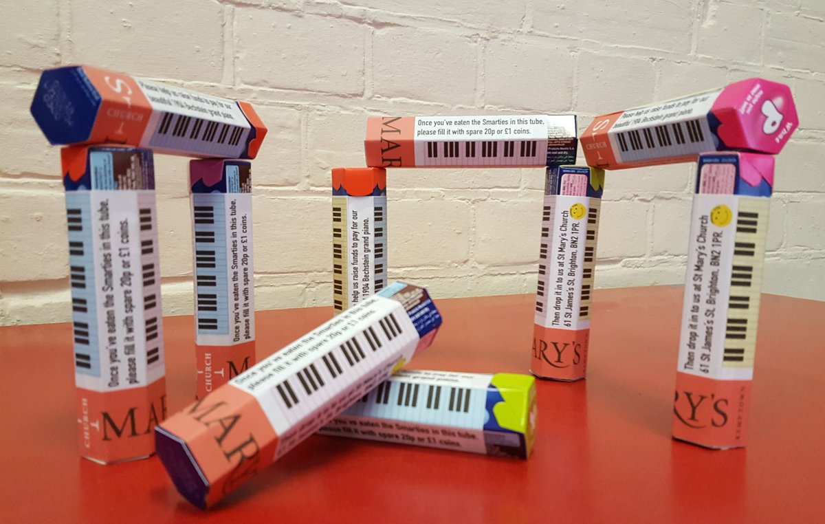 StMarysKemptown's tweet photo. Smarties #Stonehenge.😁 Sugar-coated fundraising for the 1904 Bechstein #piano at St Mary's Brighton. #HelpBuyOurBex #NotYourAverageChurch https://t.co/C6ITUBScbA