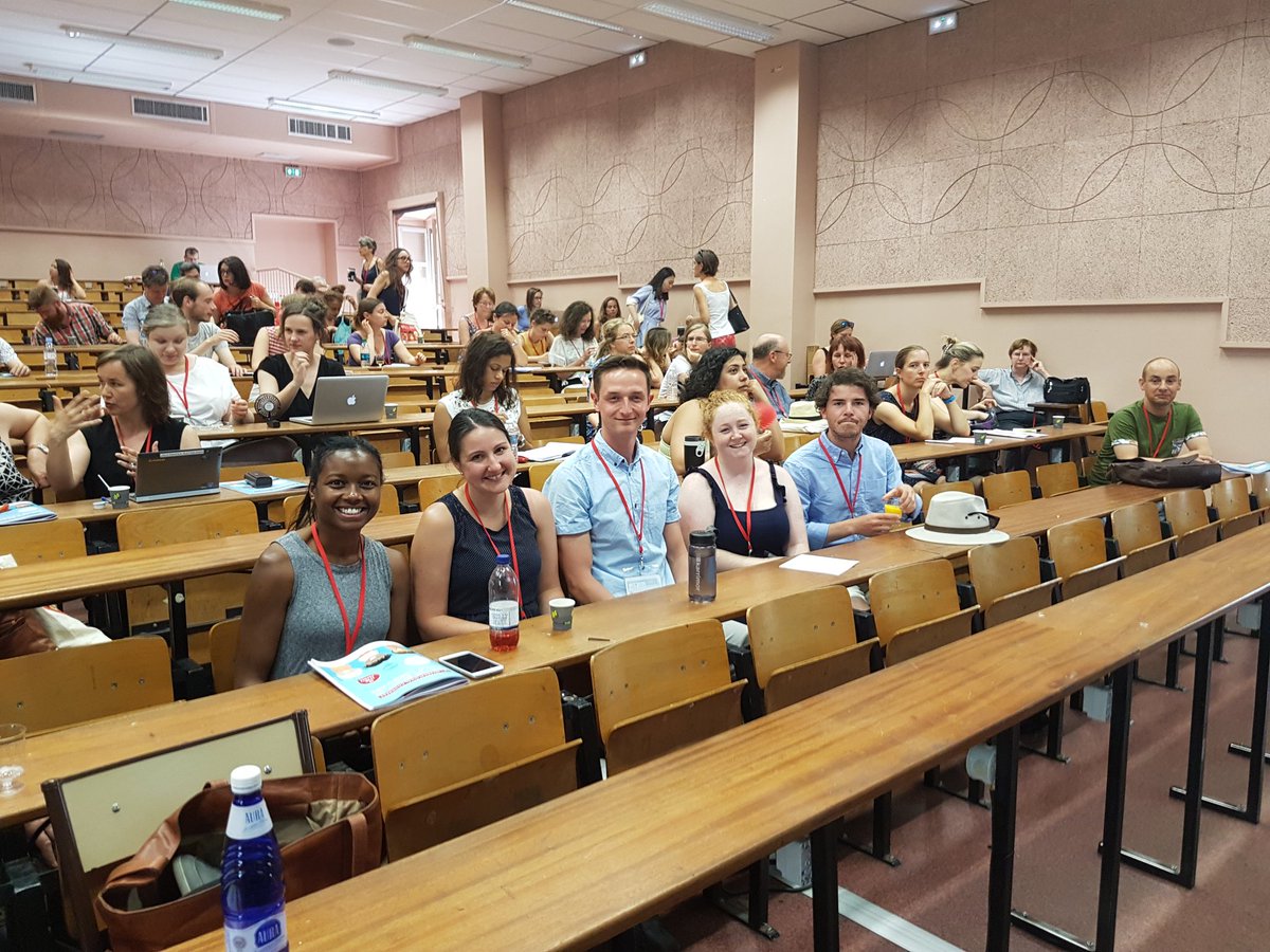 CaroRowland's tweet photo. Look! I managed to snap @LaDDMPI *and* (some of) @LuCiD_Centre in #Lyon. Two great teams producing groundbreaking work. #iascl2017 https://t.co/TX9ghEmwg0