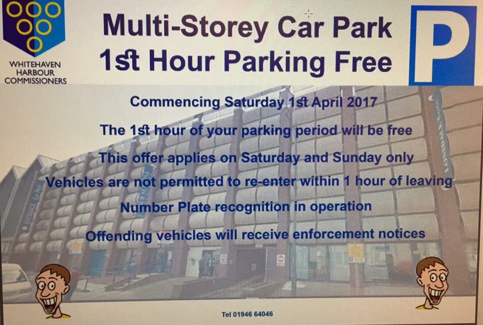 TheRumStory's tweet photo. @tastecumbria first hour parking free in multi storey car park Whitehaven today. Open to public at weekends. Can't wait to see you there! https://t.co/lrpjI1gIs8