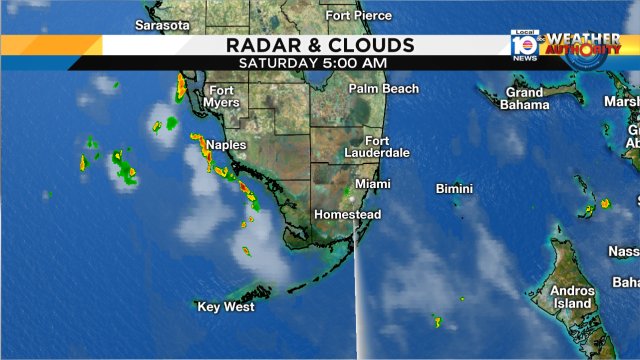 All is quiet on this Saturday AM but it will it stay that way? @ErikaDelgadoWx has your weekend forecast #miami #FLL https://t.co/PT9E8j2DZq