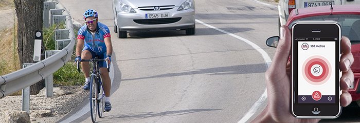 DGTes's tweet photo. Descárgate @comobity una aplicación que envía mensajes de voz para informar de la presencia de #ciclistas o #peatones. Evita accidentes. https://t.co/qm5Fvw2MQn