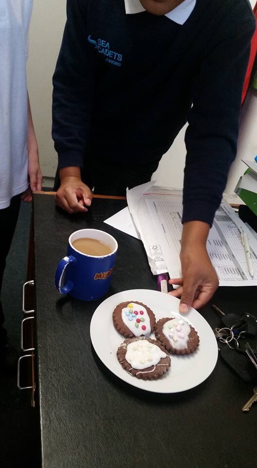 TSDauntless's tweet photo. Our Juniors had lots of fun and made lots of mess last night making some tasty homemade biscuits, of course the OiC had to have a cuppa too! https://t.co/P0g4tgSF2X