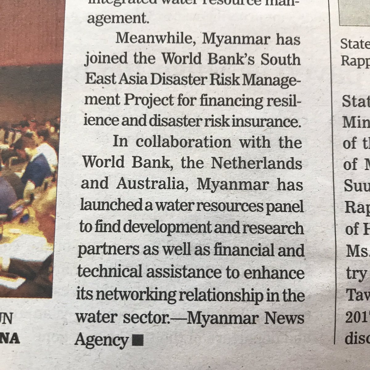 Frodo1977's tweet photo. Great #Myanmar #Water updates @UN special thematic session of Water and Disasters - incl Water Resources Panel @WorldBankWater #AUS #NL #TWA https://t.co/qaPlwuE75S