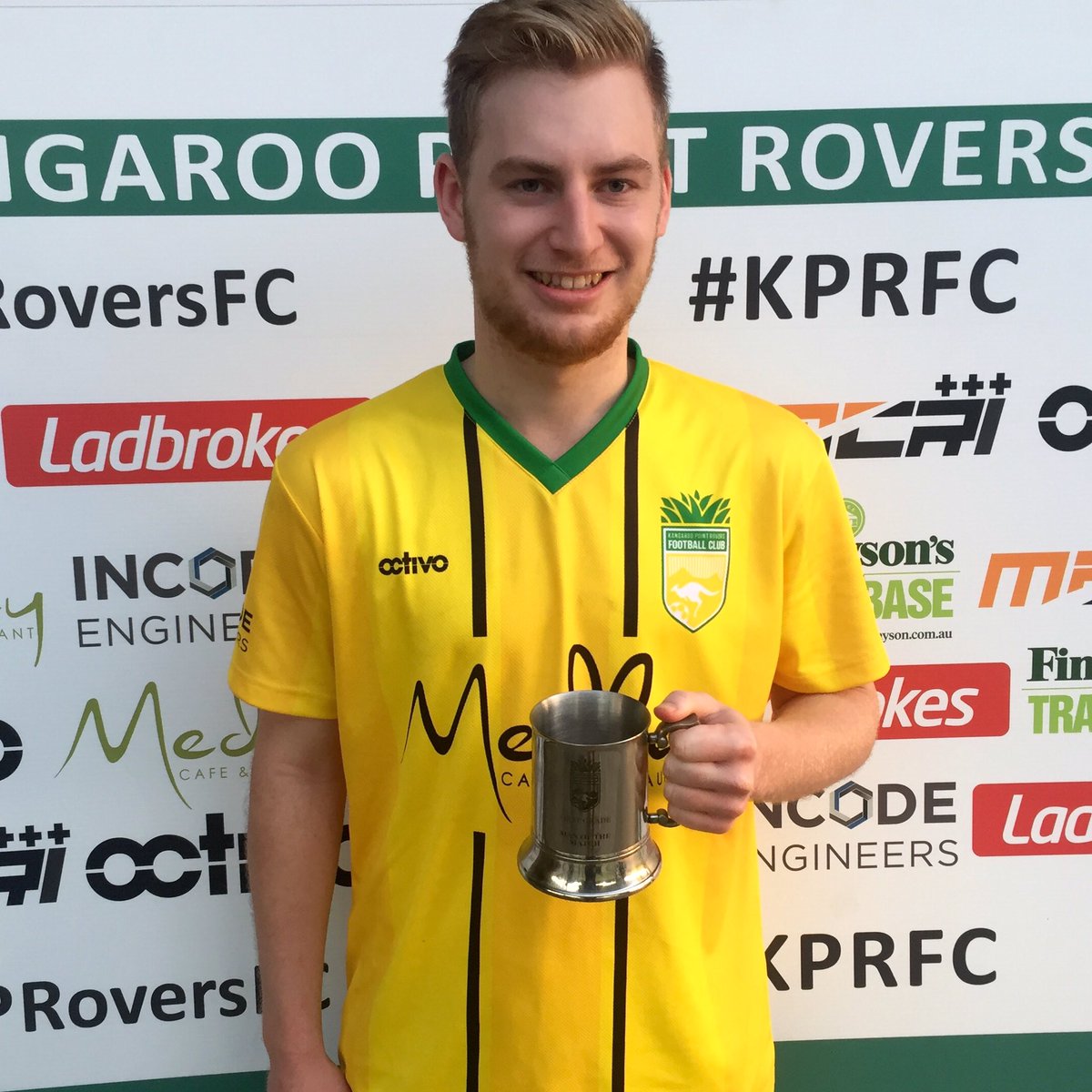 KPRoversFC's tweet photo. FULL TIME | Our @TheGabbaHotel MOTM goes to Liam Doherty Kruss. #KPRvNTH #KPRFC🍍⚽️ https://t.co/RihDXKqiNs