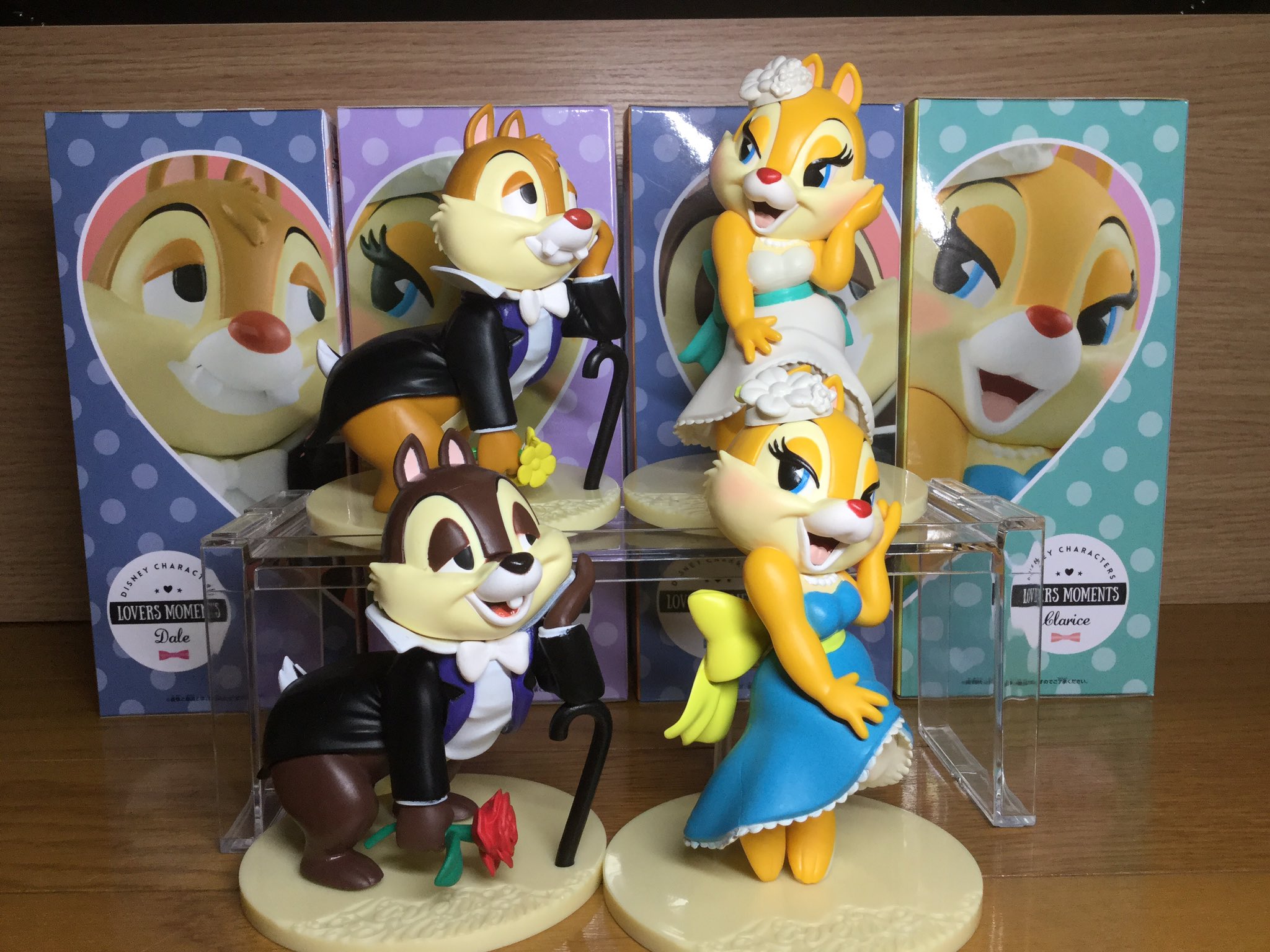 ＊まとめ売り＊ディズニー チップとデール クラリス 置き物 フィギュア オブジェ zehu على X: 