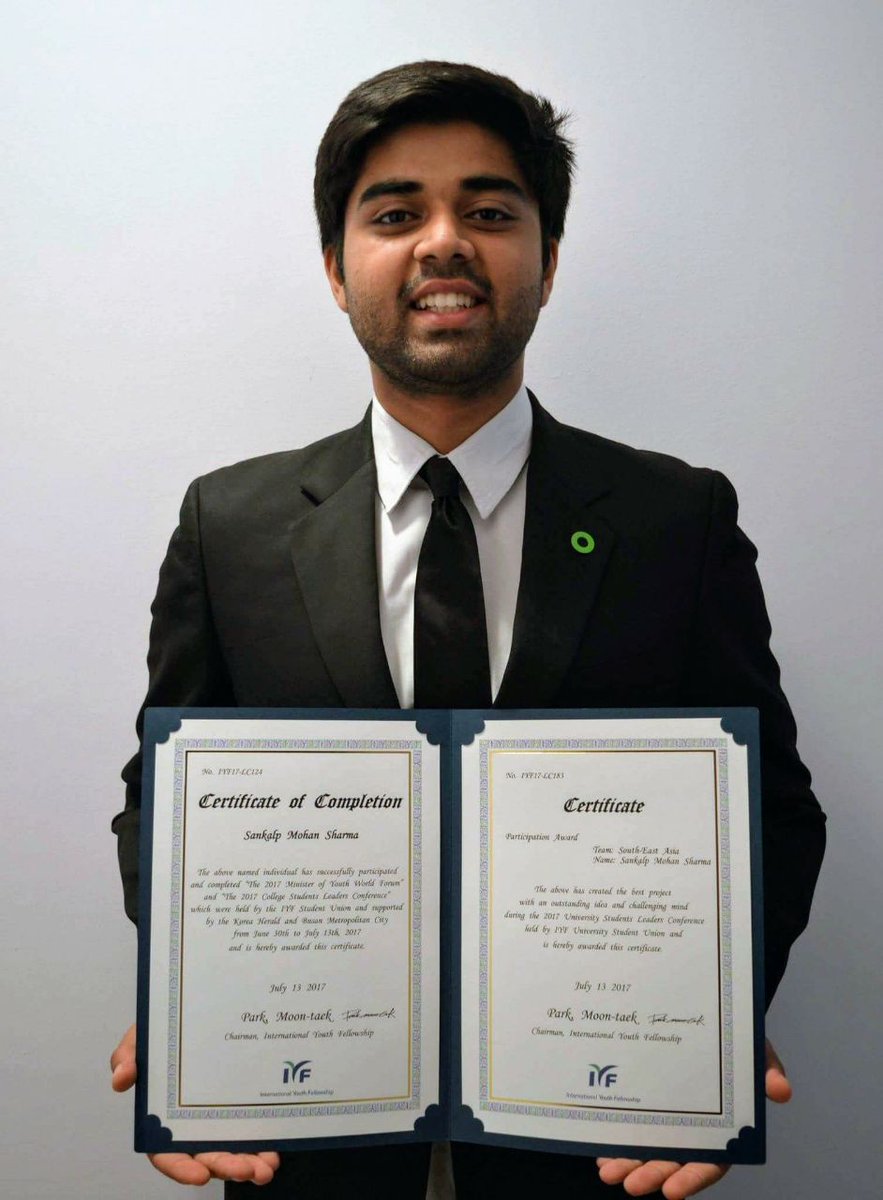 sankalpsharma23's tweet photo. Completion of IYF leaders Conference.
best project winner
#IYF
#INDIANDELEGATE https://t.co/Jzif9SxvmF