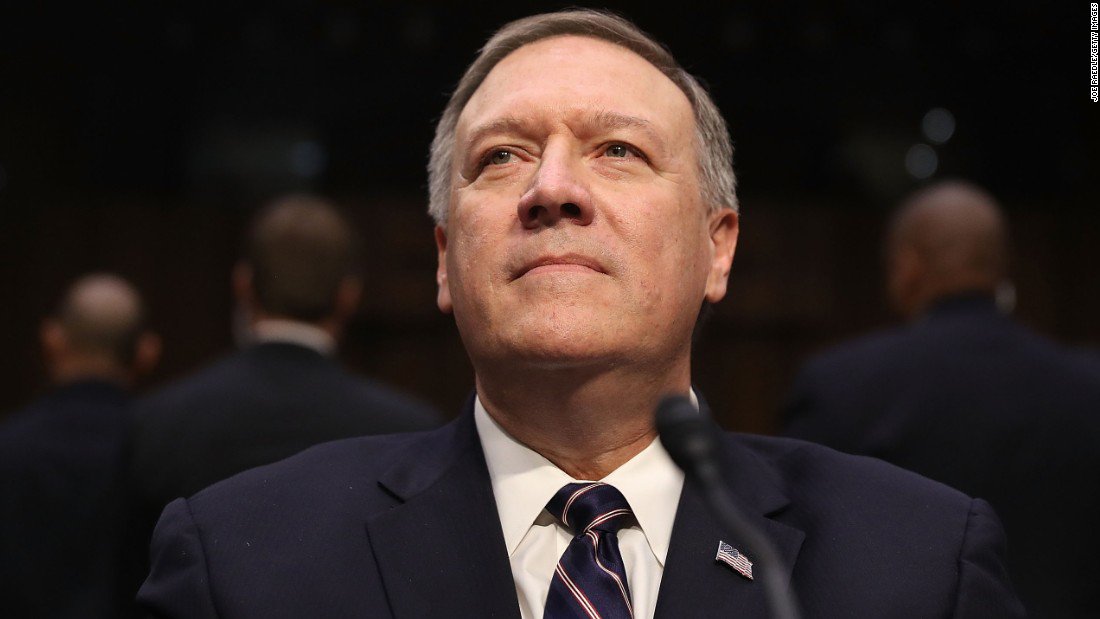 CNNPolitics's tweet photo. CIA chief Mike Pompeo signals desire for a regime change in North Korea https://t.co/2dCtjFyb3B https://t.co/RRifkE6wsu