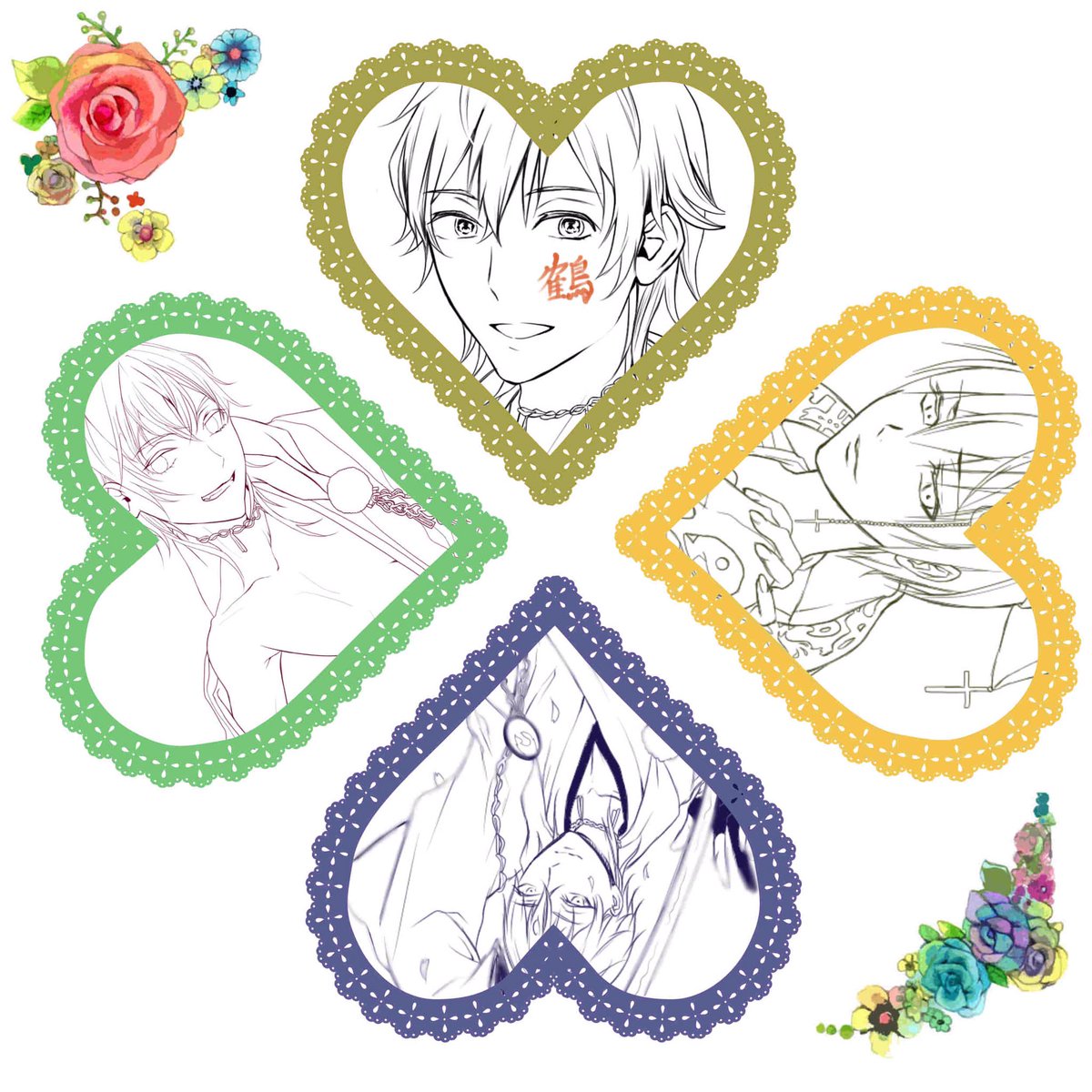 GazErxrS2's tweet image. できた！タグ失礼しま🌸
⚠️最後のは鶴安ありますので⚠️
RTかいいねお願いします！(ර⍵ර)
#お絵描きさんと繋がりたい 
#鶴丸国永
#刀剣乱舞好きな人と繋がりたい