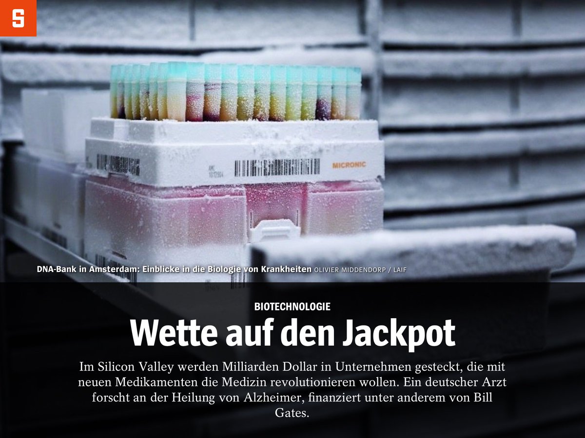 Biotech-Boom im Silicon-Valley: 220 Mio. $ nur als Anschubfinanzierung für ein Start-up. <a href="/tomschulz33/">Thomas Schulz</a> <a href="/DerSPIEGEL/">DER SPIEGEL</a> l.spiegel.de/Je17T7DP