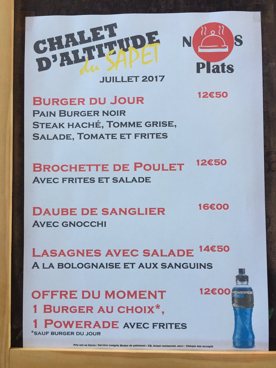 chaletdaltitude's tweet photo. Ce week-end en plus de la carte https://t.co/fChco6XdTI