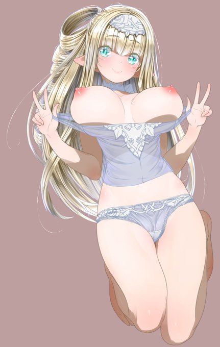 休憩。後でまた塗る_(:3 」∠)_ 髪色どっちがいいか・・ 勢いで銀髪にしてしまった 