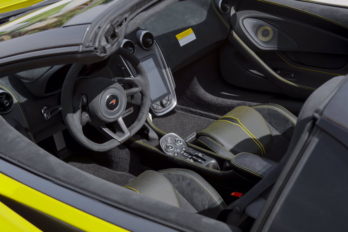 Mclaren Automotive On Twitter Sicilian Yellow On The Mclaren 570s Spider A Beautiful Combination What Do You Think Of The Interior