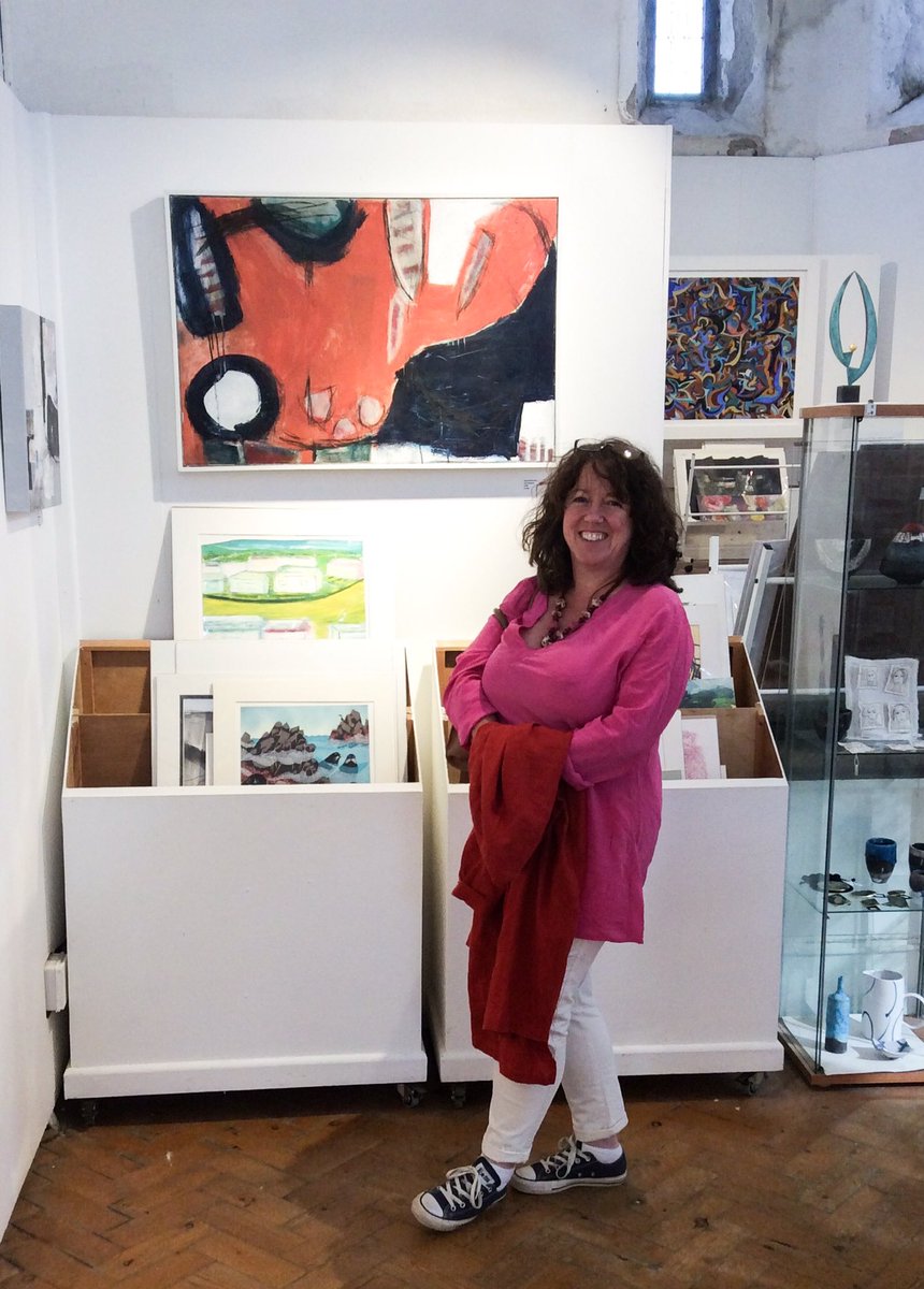 KarenMcEndoo's tweet photo. A quick visit to @StIvesSociety new Summer show today. Looking great! #stives #thesloopinn #marinersgallery #contemporaryart #norwaysquare https://t.co/qDN1lw4hbY