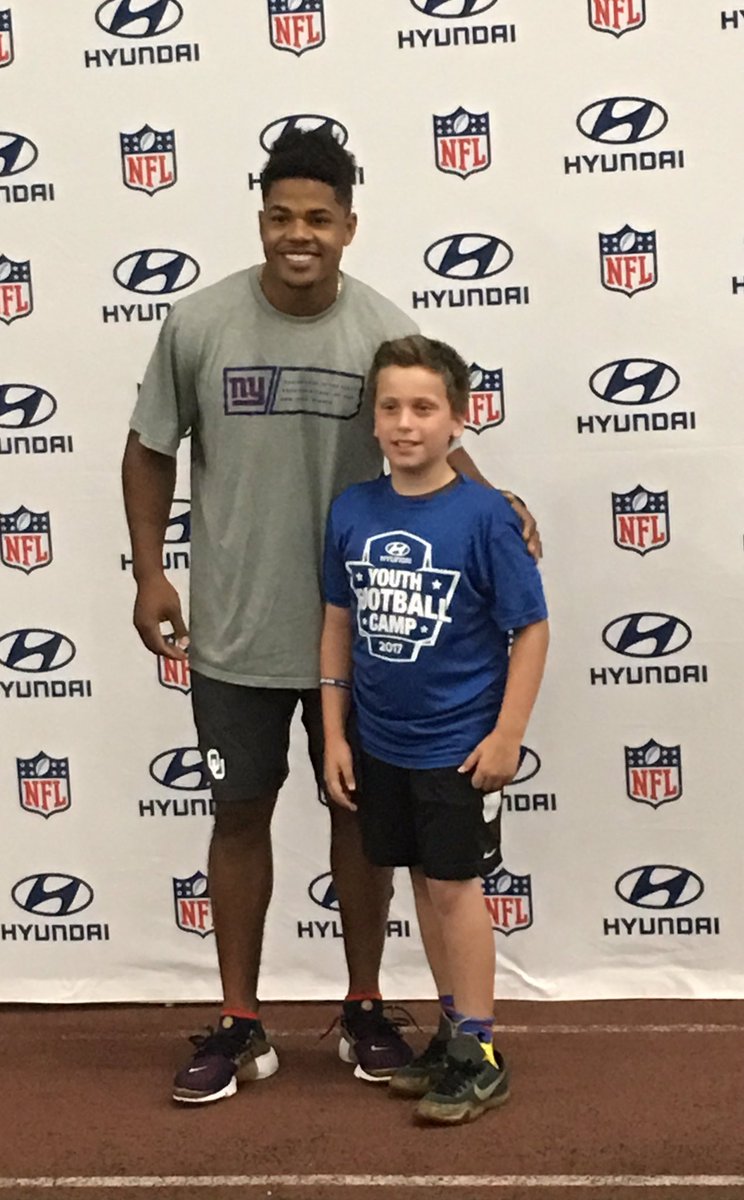 Excited for Sterling Shepard Hyundai Youth Football camp <a href="/ProCamps/">ProCamps</a> #BecauseFootball