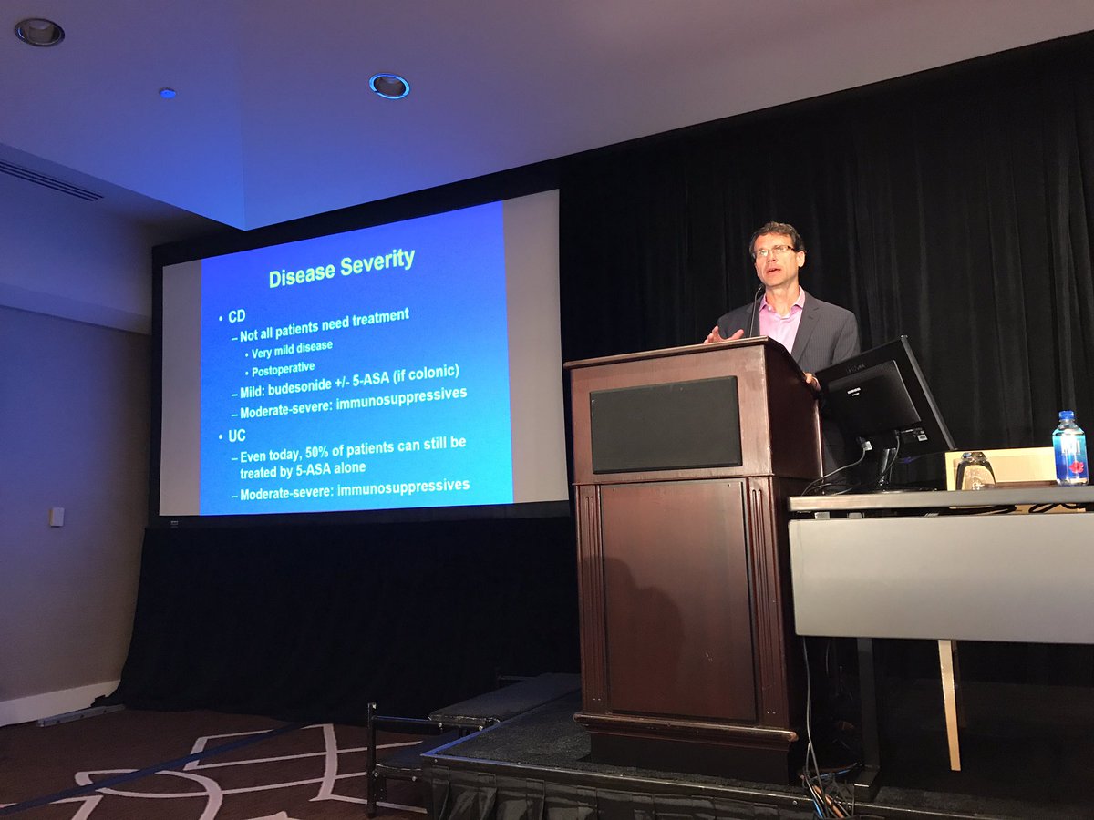 IBDMD's tweet photo. Mark Osterman (Penn) on how to pick the first therapy for an #IBD patient. We are often under treating! #CCIBD2017 https://t.co/CwQKqAhb9b