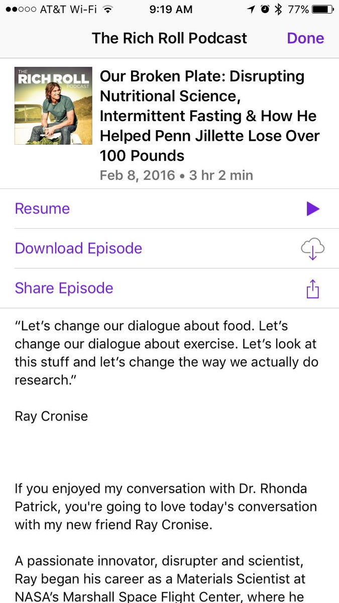 Ray Cronise.  Intermittent Fasting is helping me to be a better vegan. #rrpfave
