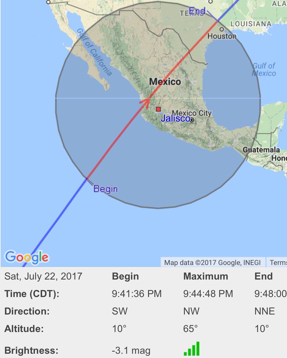 IgnazioMagnani's tweet photo. ¡Hola Jalisco! 🇲🇽
La @Space_Station será visible
a simple💥vista a las 21:44 🕘
....
🌎 @VivirGDL @RadioUdeG @_EnGdl @MephistoMX @GDLFollow https://t.co/hydChTKfST