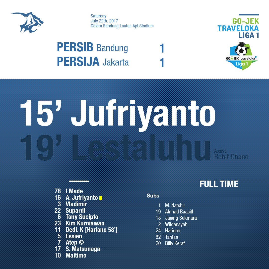 FT #persibday #PRSBvPRSJ