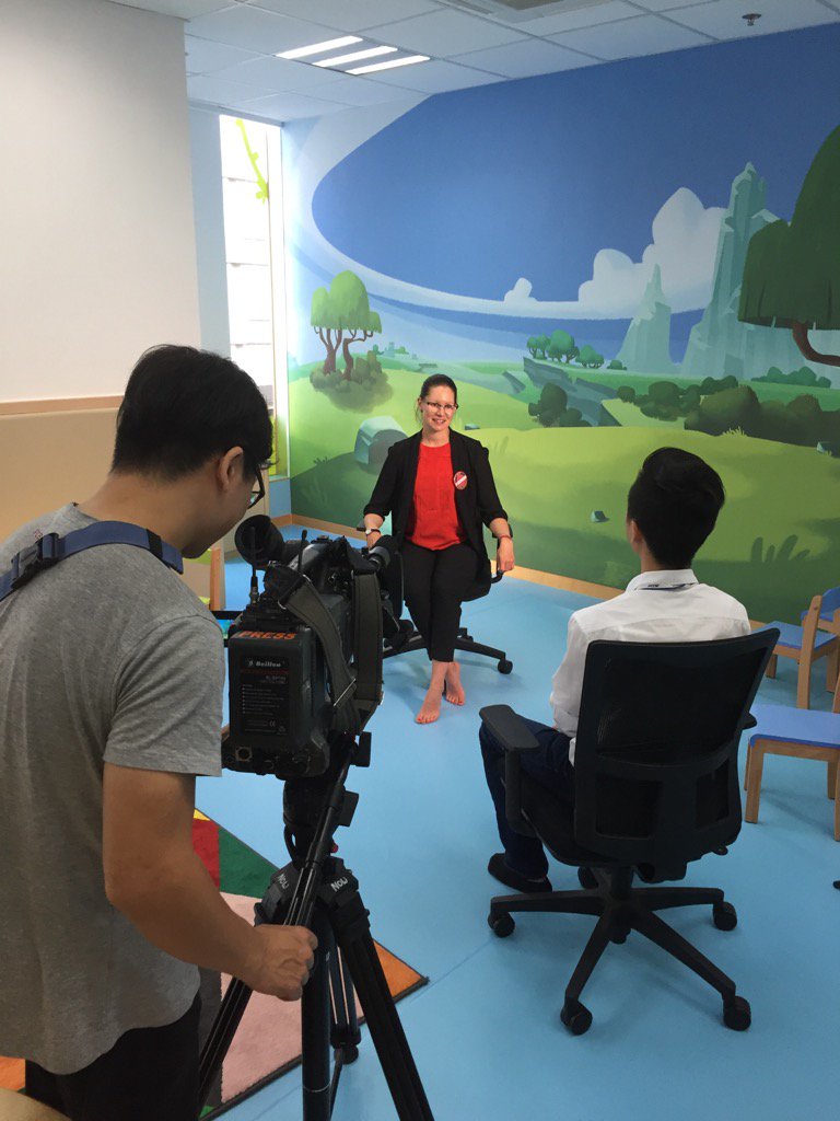 HK Now TV interview Saara from Fun Academy at the parents open day Skywide HK