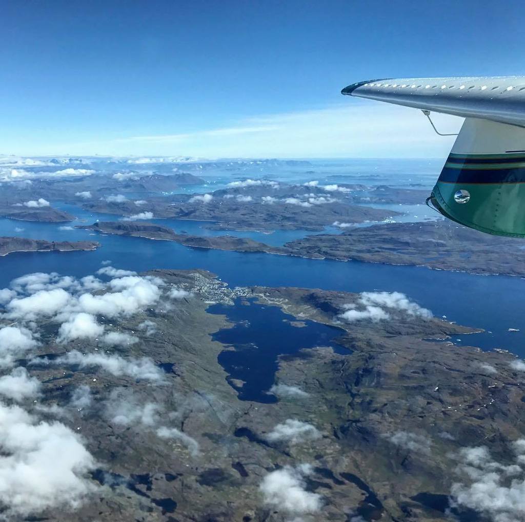 borya's tweet photo. Approaching Southern Greenland fjords with its largest city of Qaqortoq on a #transatlantic #ferry of #Lake270 N85… https://t.co/lA4qDzB7xR https://t.co/BbDuJMx5ff