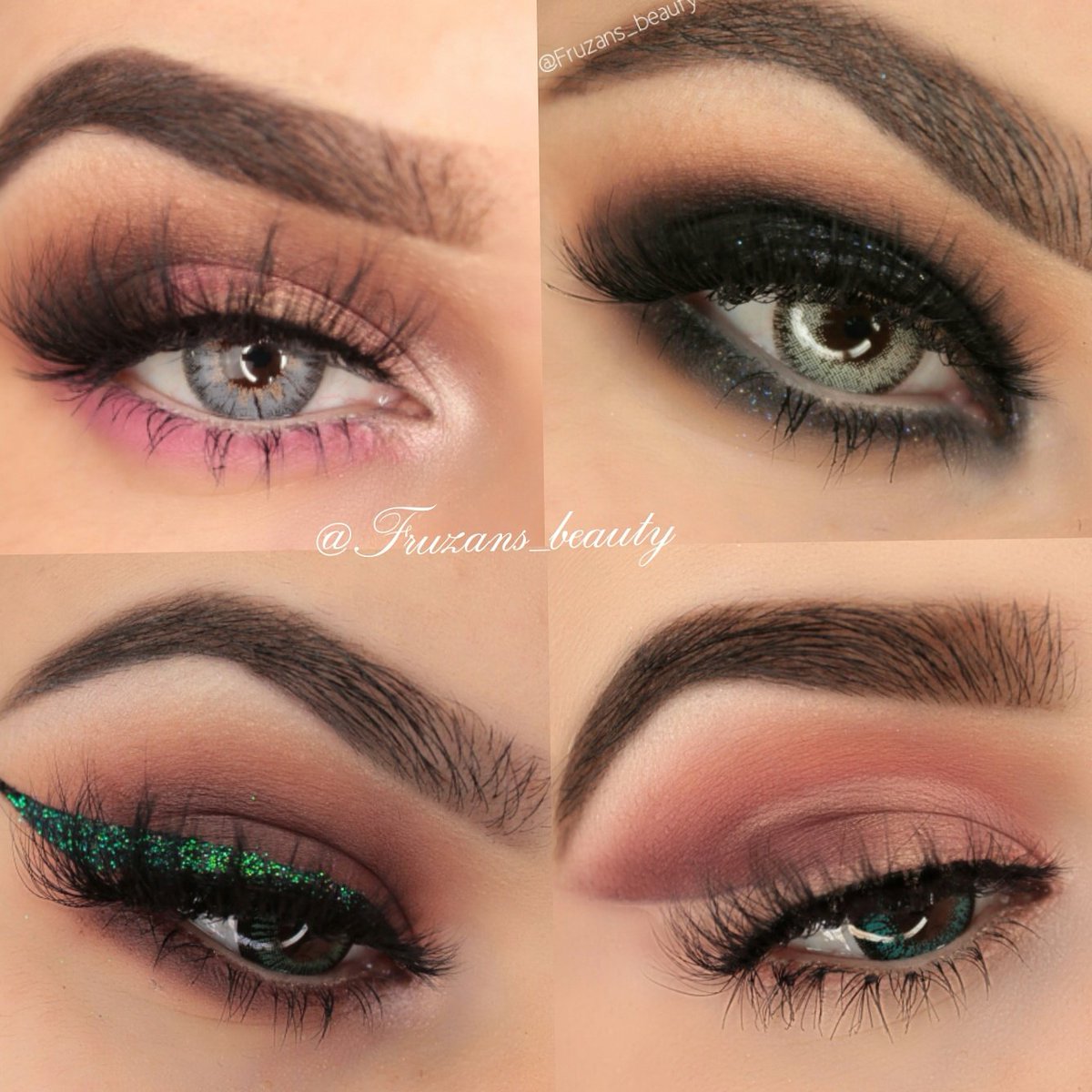 fruzans's tweet photo. Which eyemakeup would you choose? I love smokey eyes 😍 #AnastasiaBrows  @norvina1  @hudabeauty https://t.co/aosFmYEqxh