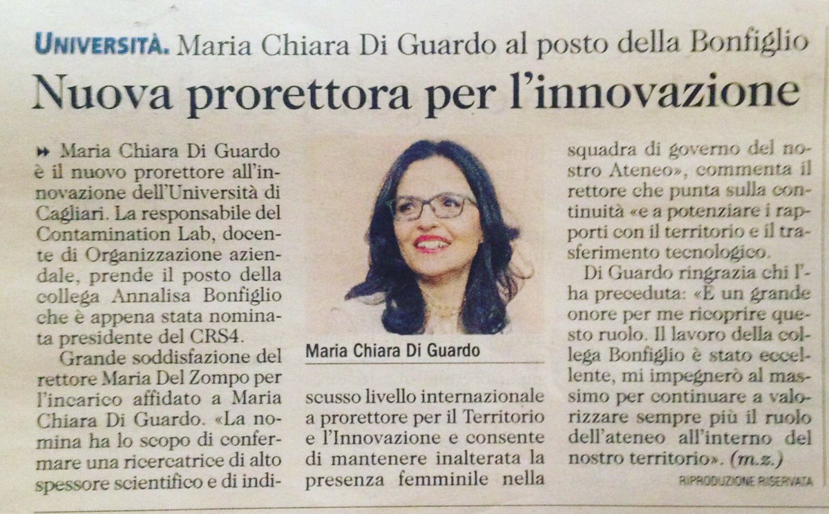#prorettore #innovazione #territorio <a href="/univca/">Università degli Studi di Cagliari</a> <a href="/UnicaLiaisonOff/">Unica Liaison Office</a>