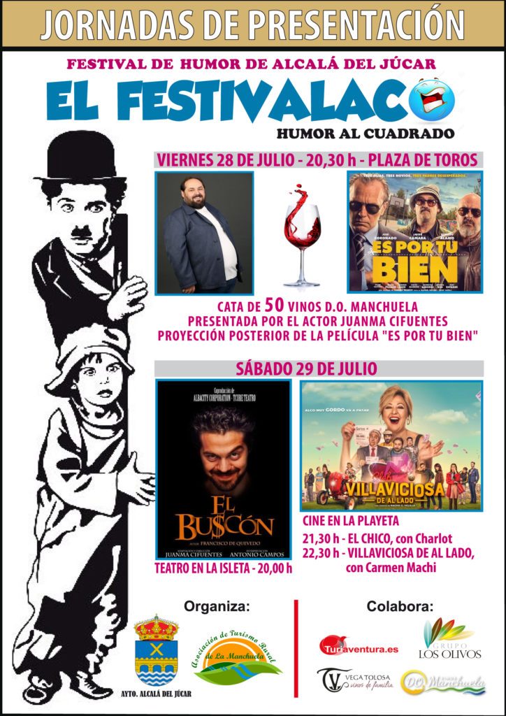 EL FESTIVALACO “I FESTIVAL DEL HUMOR DE ALCALÁ DEL JÚCAR casarurallabodeguilla.com/festivalaco-i-…