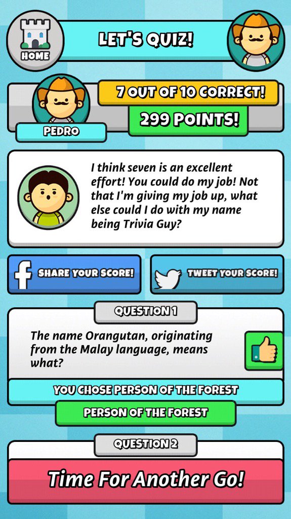 Pskt06's tweet photo. I played Trivia Guy and scored 299 with 7/10 correct! #triviaguy https://t.co/xDBlhHpBeK https://t.co/JhVUOuHpPl