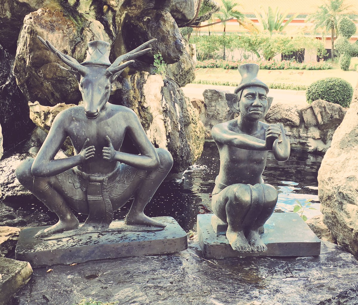 AncientsBestLtd's tweet photo. #statues of #yoga postures at #watpho #temple #thailand https://t.co/u4VlfKaqZd