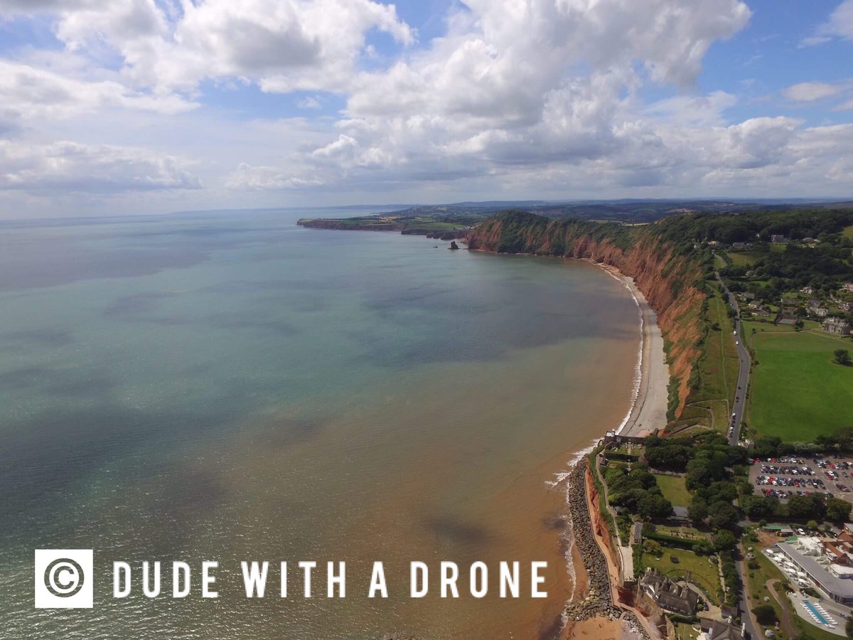 DudeplusDrone's tweet photo. The Red Sandstone Cliffs of Sidmouth changes the sea colour to a murky brown. #dudewithadrone #landscapephotography #dronestagram #devonhour https://t.co/dgO5nQViIU