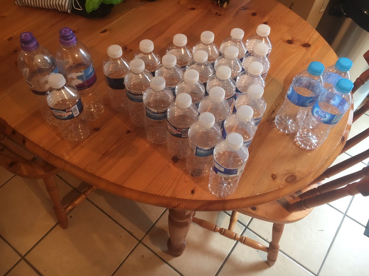KWoww_4's tweet photo. I have just asked @FuryAc3 to remove the water bottles from his room this is what I've been presented with! https://t.co/CufunDNrew