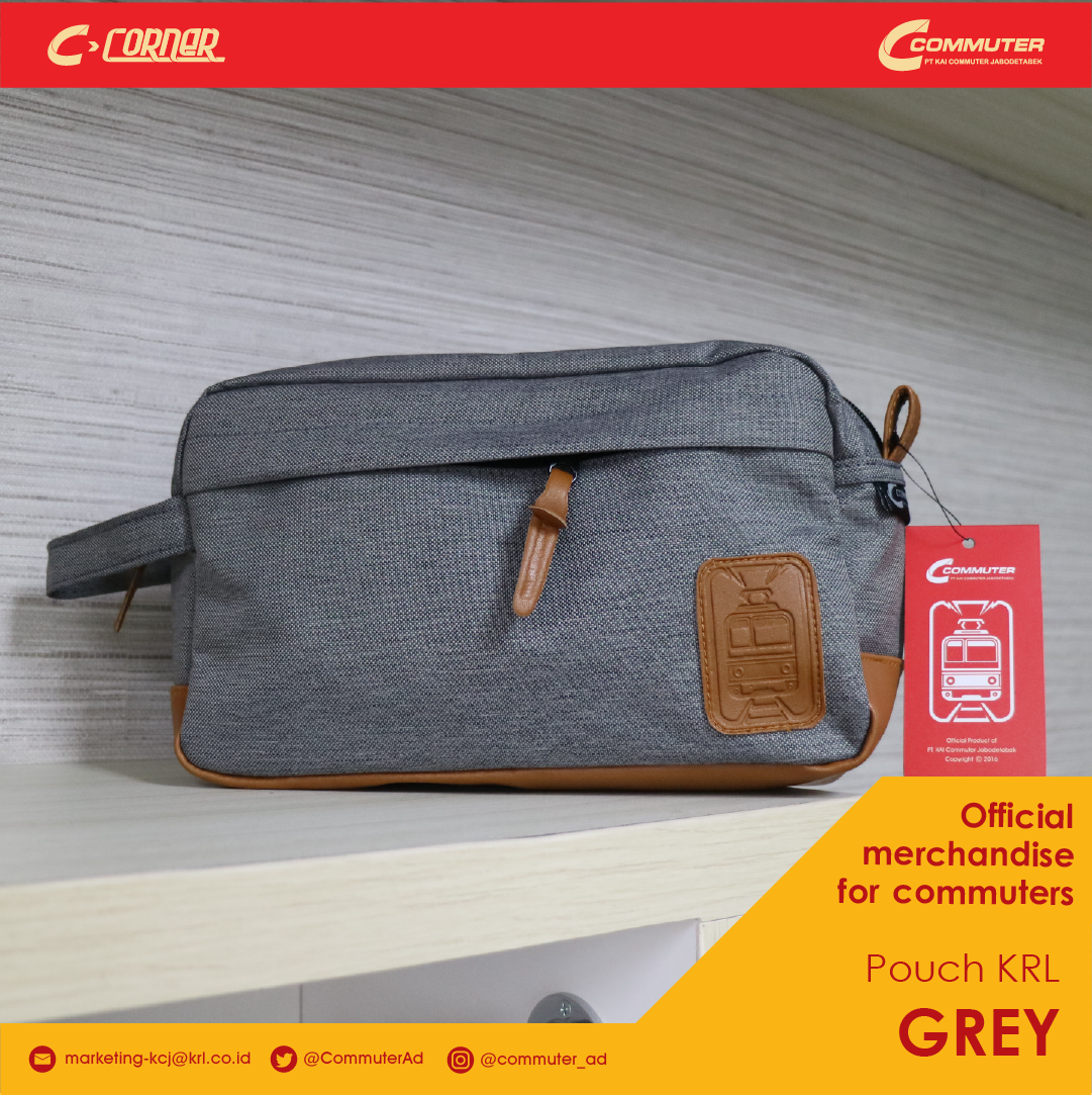 CommuterAd's tweet photo. Pouch KRL GREY, menyempurnakan gaya kamu di weekend yang ceria ini #adpeople..
@CommuterLine 

#Ccorner 
#Pouch https://t.co/vOybLWmkaY