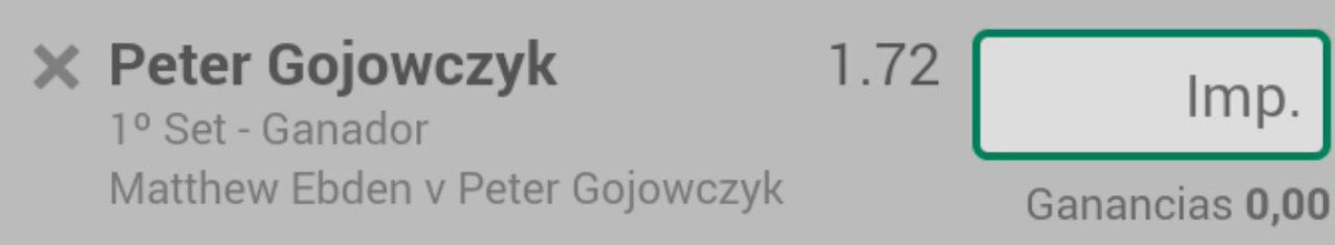 SecurTips's tweet photo. Tenis
ATP Newport
Stake 4/10
Cuota 1.72 https://t.co/tnvA625uvk