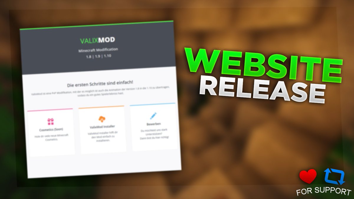 ValixMod's tweet photo. •|🖥️Spoiler🖥️|•

Wir releasen unsere Homepage.
Webseite » https://t.co/l0yJMS3rhg

🗞️Dein ValixMod | Team https://t.co/3Gg42dcfWH