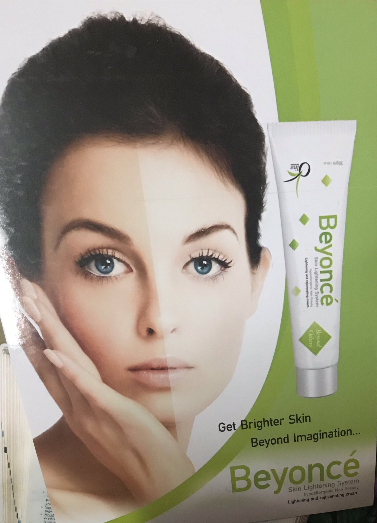 Beyonce Skin Bleaching Cream