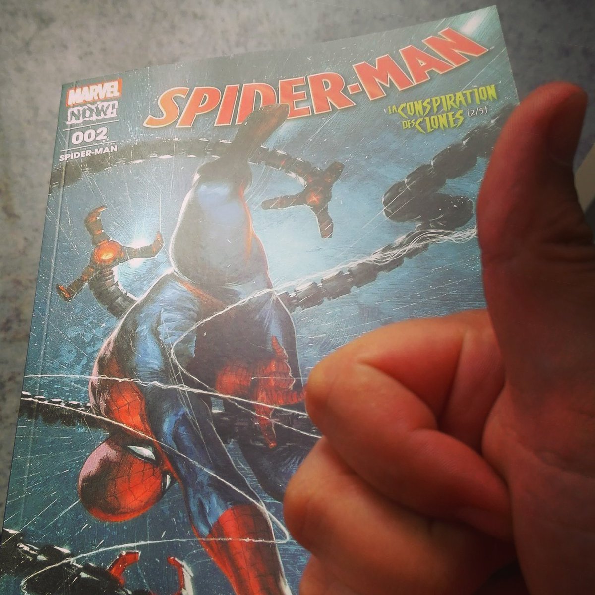 MorganCinema's tweet photo. "Un Spider-Papa très sérieux" est fun !
#SpiderMan #SpiderManHomecoming #DanSlott #AlexRoss #TheCloneConspiracy #Mavel #PaniniComics https://t.co/ScThr8haFr
