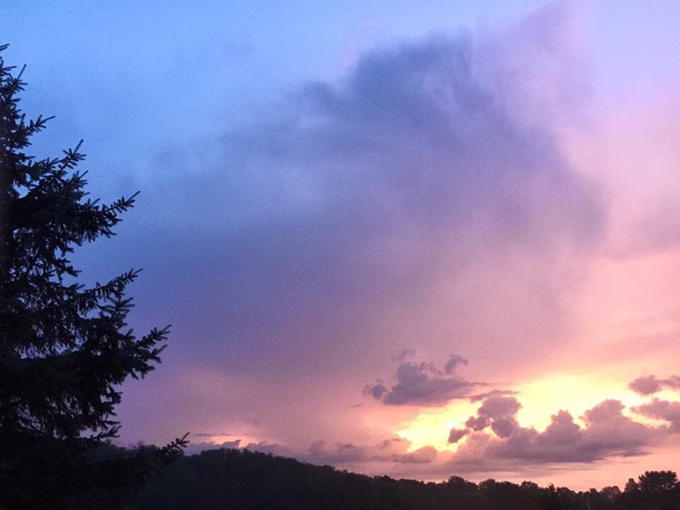 Good morning from Granville, Ohio! Storms are headed our way (again) today, but it's a beautiful sunrise this morning. #freshcountryair