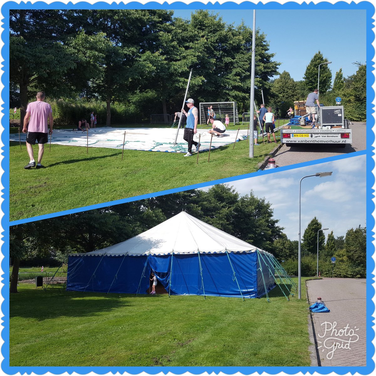 Hij staat weer fier overeind 😊👍💪👏 #bedankt kerels