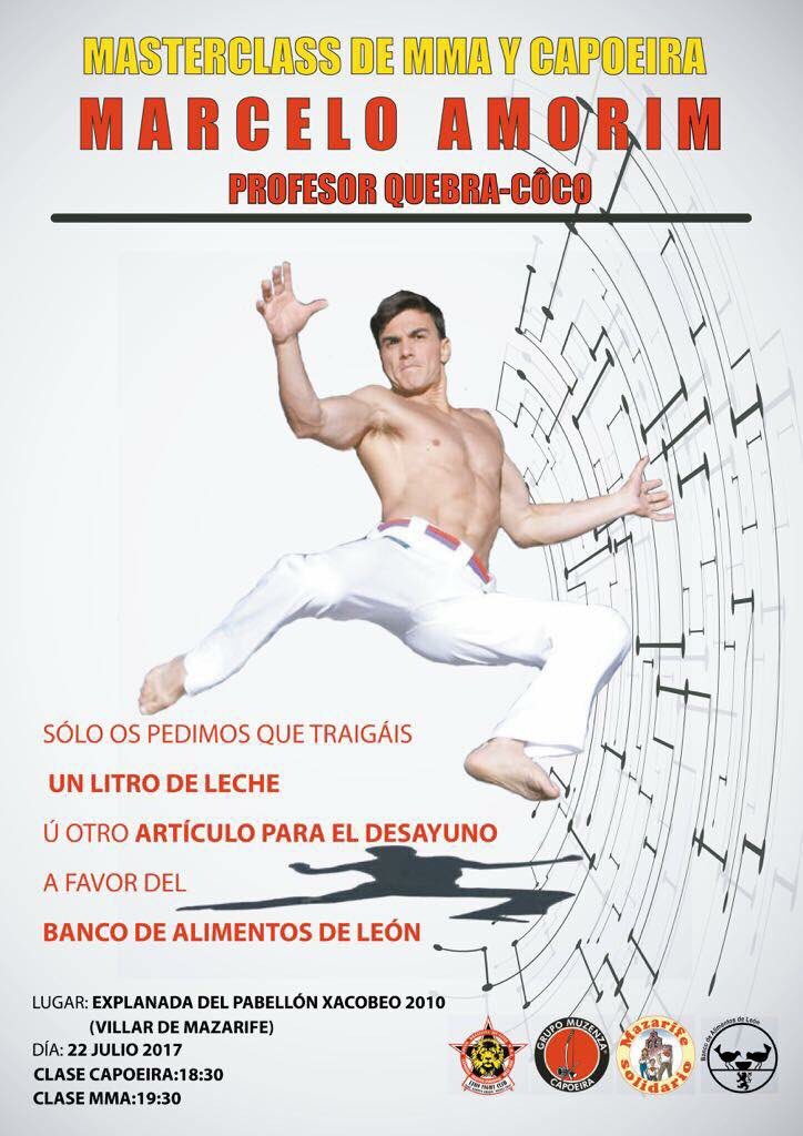 VillardMazarife's tweet photo. Hoy en #villardemazarife masterclass de #mma y #capoeira con Marcelo Amorim #profesor #quebracoco A favor del @bancalimentos de #leonesp https://t.co/Q7EtixVf3N