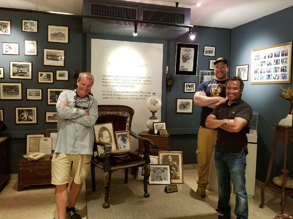 edistoafjrotc's tweet photo. #MacArthur chair -- Thanks @manilahotel #teachwwii #pacificspecific @NationalHistory https://t.co/9hwOD2Lk3t