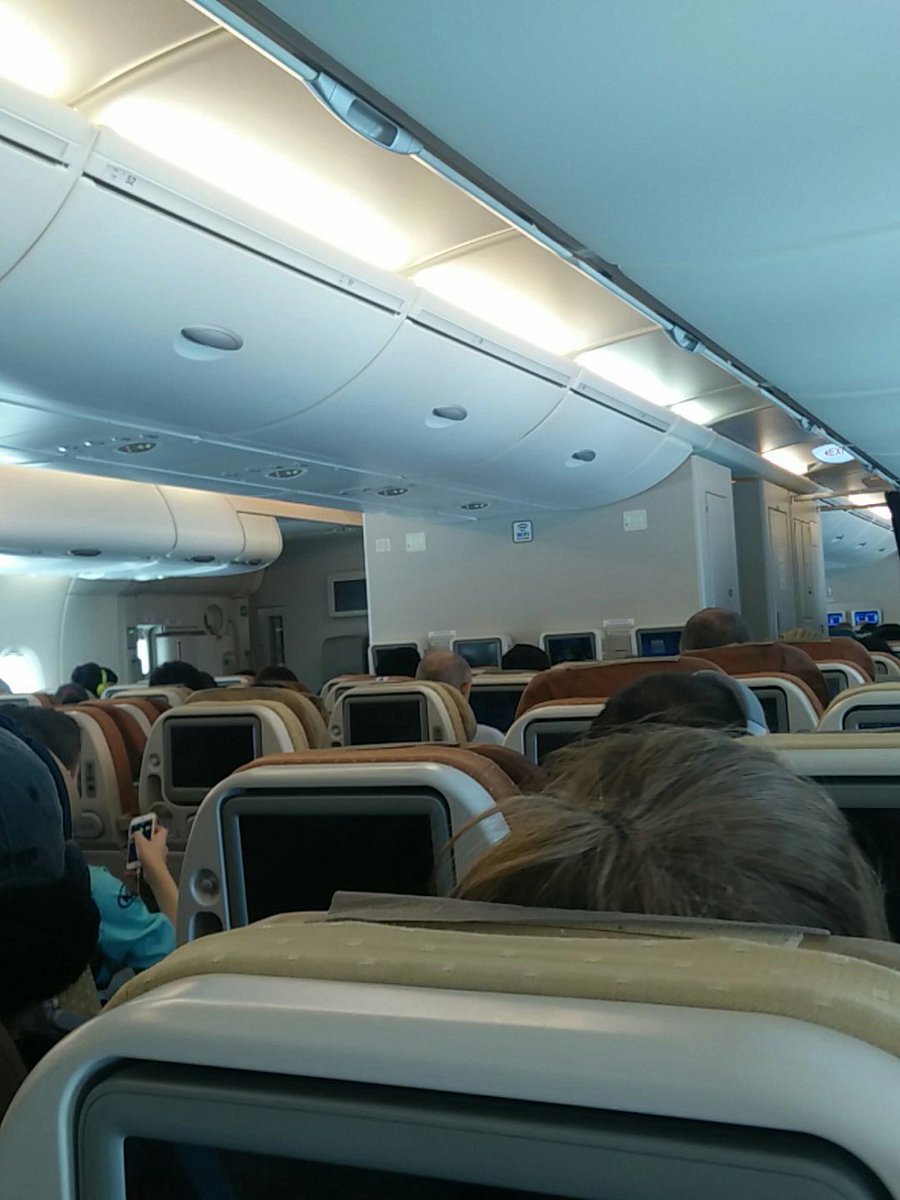 NC_MrStones's tweet photo. Staff and students now very excited (but also tired) #ByeBritain #Taxiing  @LadyBernieH @CampBorneo @SingaporeAir  @NC_Borneo https://t.co/yw4uBc683q