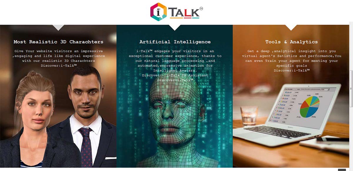 Ibrain2015's tweet photo. Ibrainrobotics Introducing I-TALK Artificial intelligence online Marketing Tool For Your Website, Click Here: https://t.co/15E1JNx36L https://t.co/zD0dC4v7mb
