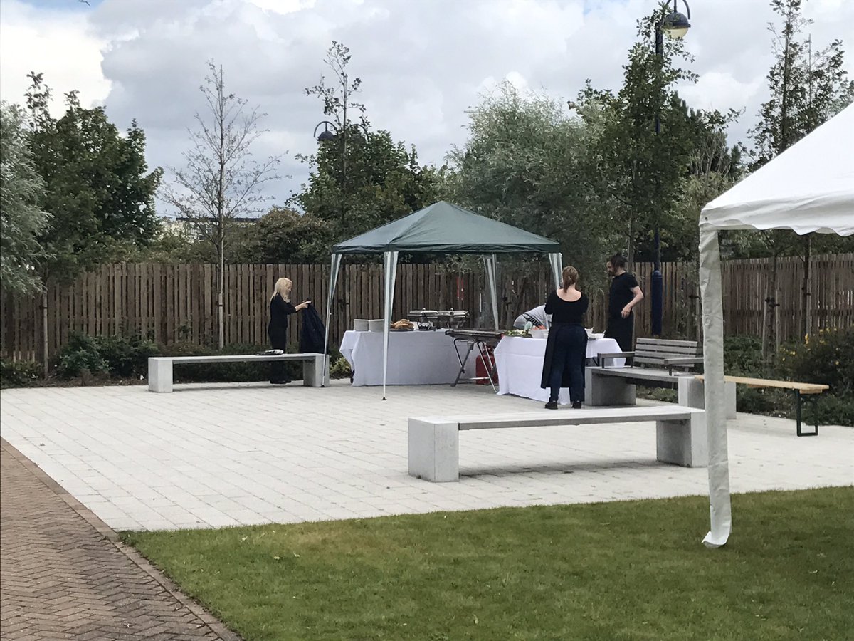 TheKeelUK's tweet photo. The team are busy setting up for The Keel residents BBQ 12-4 today!! Join us. #LoveTheKeel #KeelConcierge #TheKeelBBQ https://t.co/Acqf1QdUgr