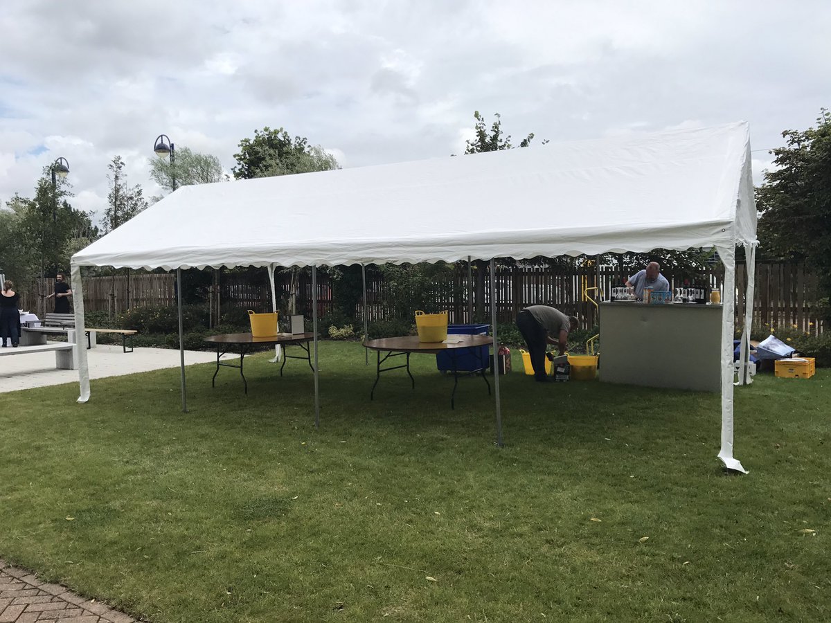 TheKeelUK's tweet photo. The team are busy setting up for The Keel residents BBQ 12-4 today!! Join us. #LoveTheKeel #KeelConcierge #TheKeelBBQ https://t.co/Acqf1QdUgr