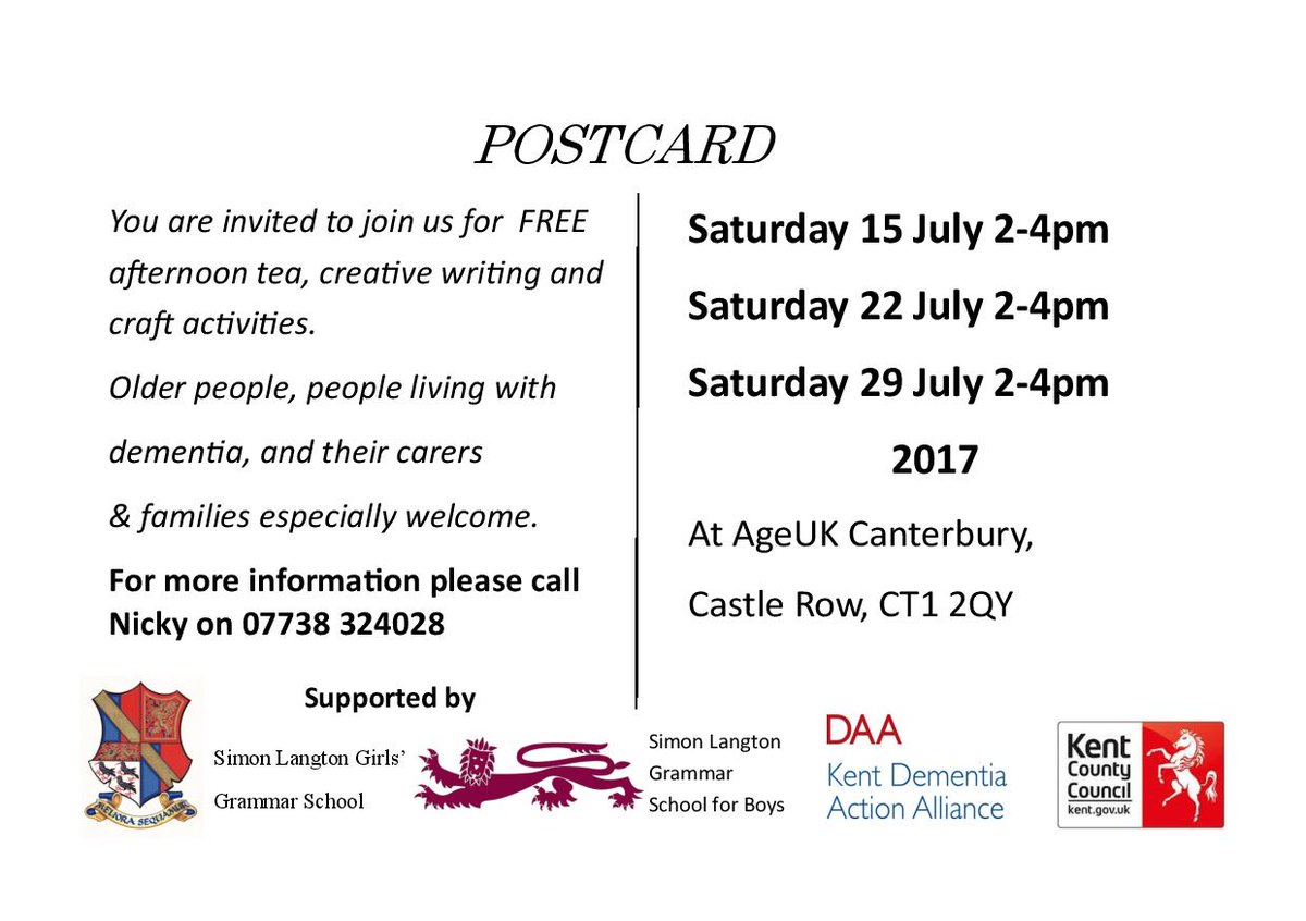Look forward to welcoming you for this afternoon's tea session starting at 2pm with .<a href="/EspressionArts/">Catherine Arnell</a>  and .<a href="/fay_blair/">Fay Blair</a>  .<a href="/my_Canterbury/">myCanterbury</a>