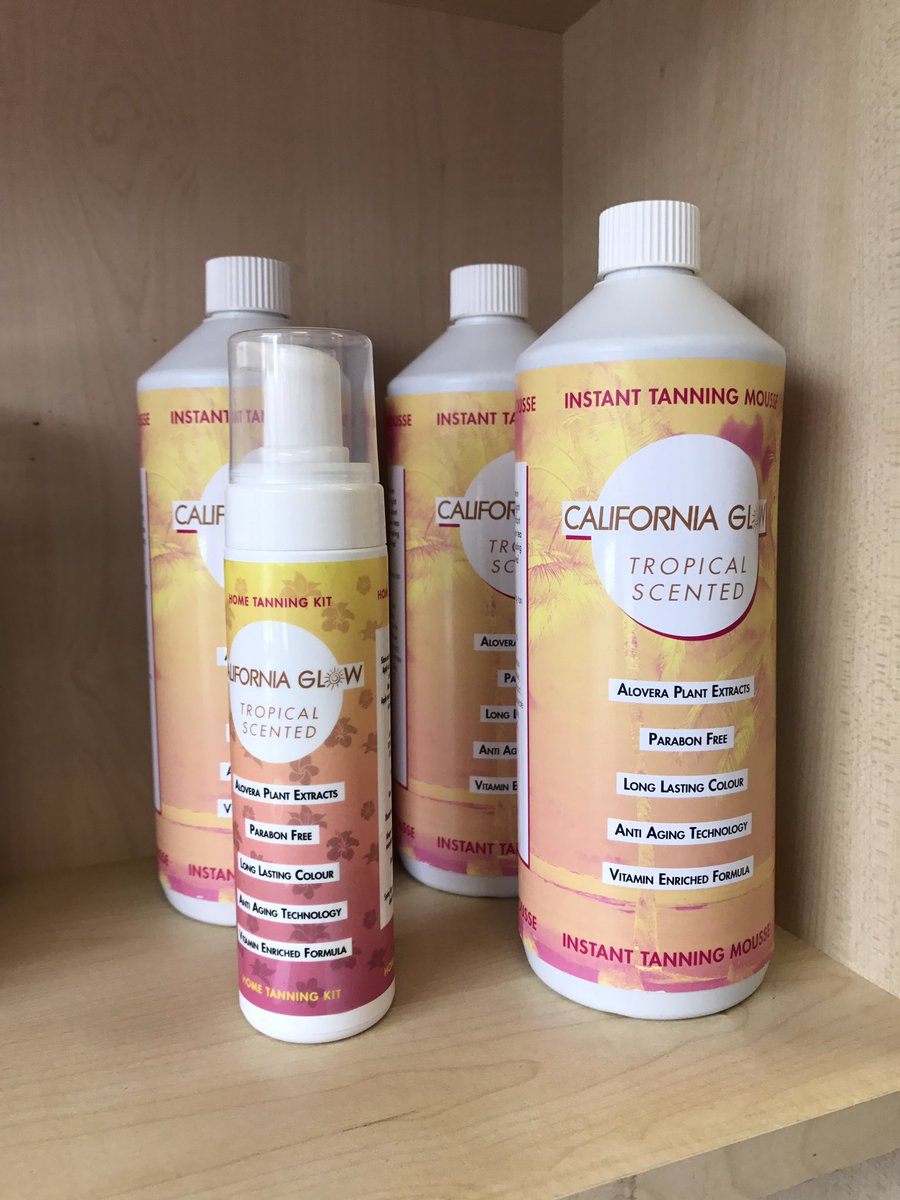 becmoorf's tweet photo. Now stocking #californiaglow #spraytan #tansolution https://t.co/dpl24KwVDK