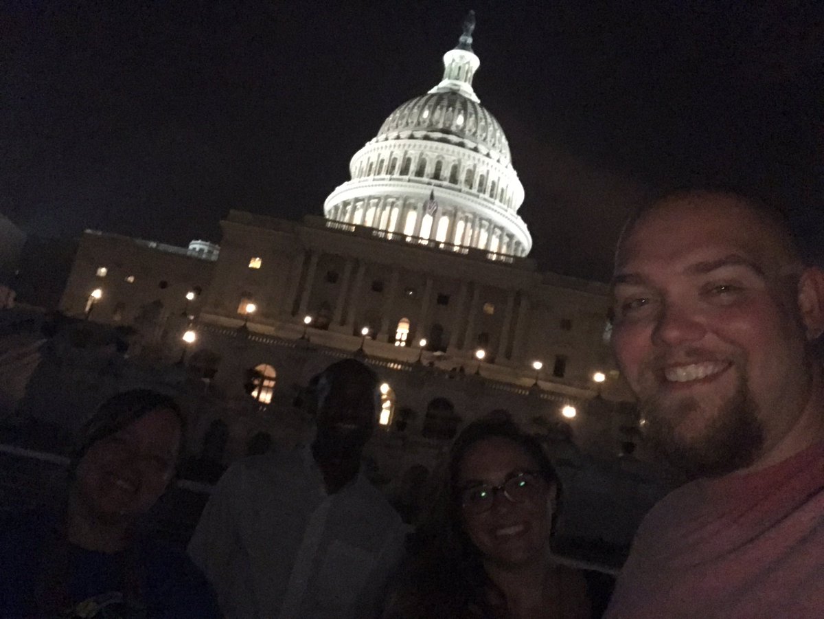 realDBrannon's tweet photo. This rowdy crew took on Washington one last time last night! I'm in love with this city. #WHHTI17 https://t.co/z8NcfM4rcy