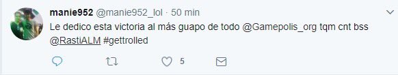 BlackBullCSGO's tweet photo. @Gamepolis_org Y le dedican la Victoria al organizador del partido por meterles un Tier2 jajaja @Gamepolis_org https://t.co/Bl4AVtZWa7